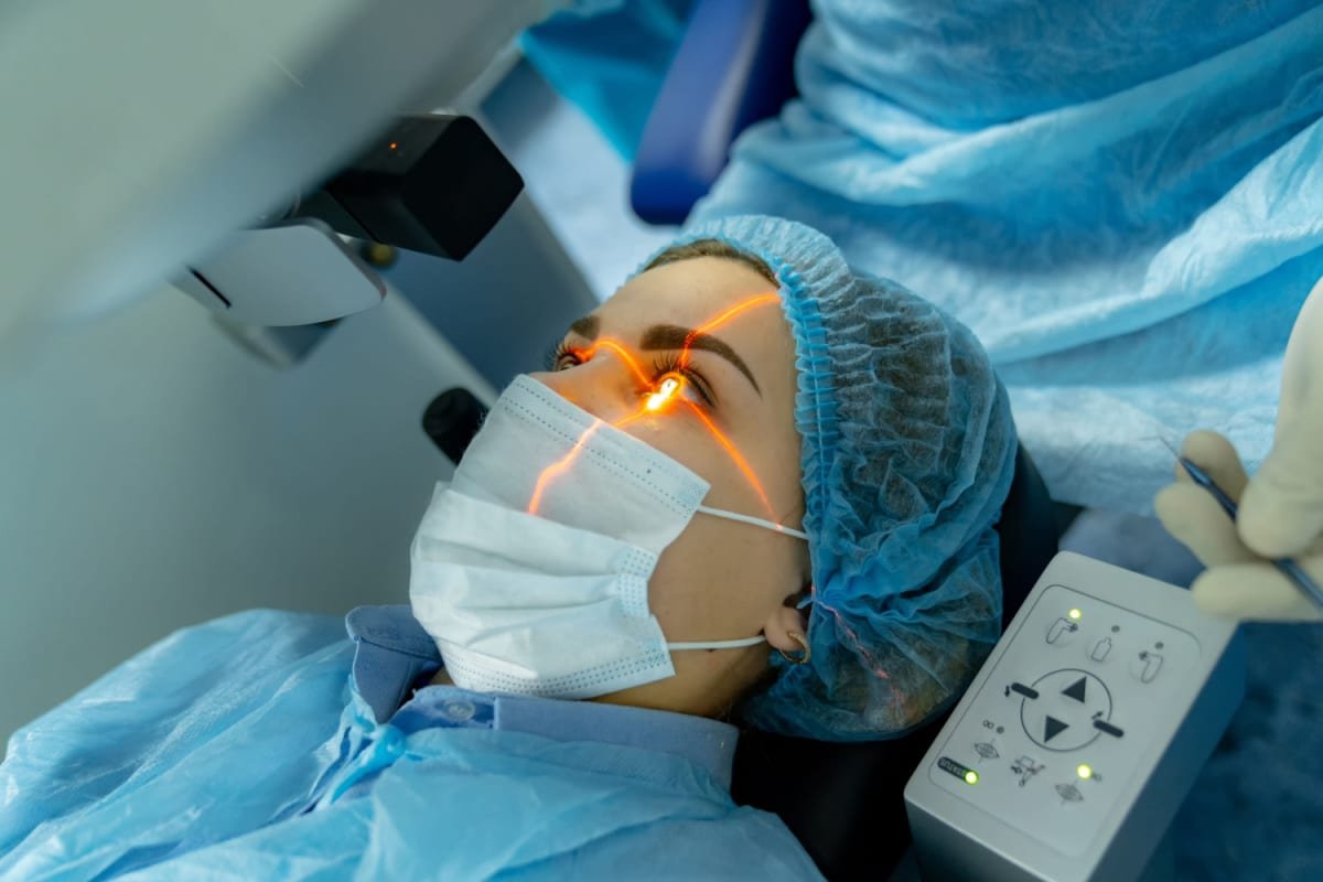 Inside the laser eye surgery suite